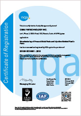 In March 2013 we updated UKAS ISO 9001/2008